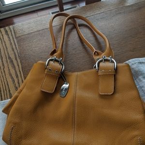 Tiganello Leather golden yellow purse